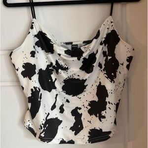 Cow print top from SHEIN